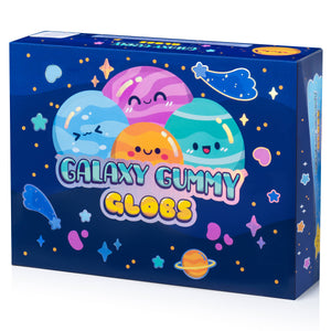 Galaxy Gummy Globs Squishy Ball - Chunky Glitter