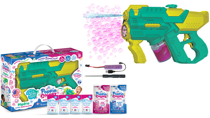 PoppinColorz Hydra 2-in-1 Bubble Blaster