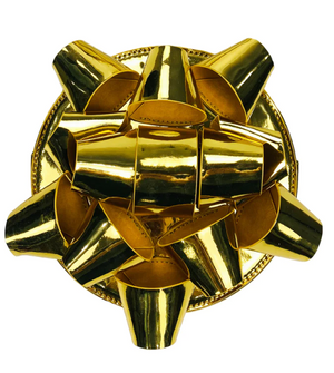 Gold-Glitzy Gift Ribbon Handbag