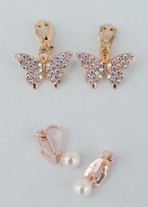 Butterfly Clip Earrings