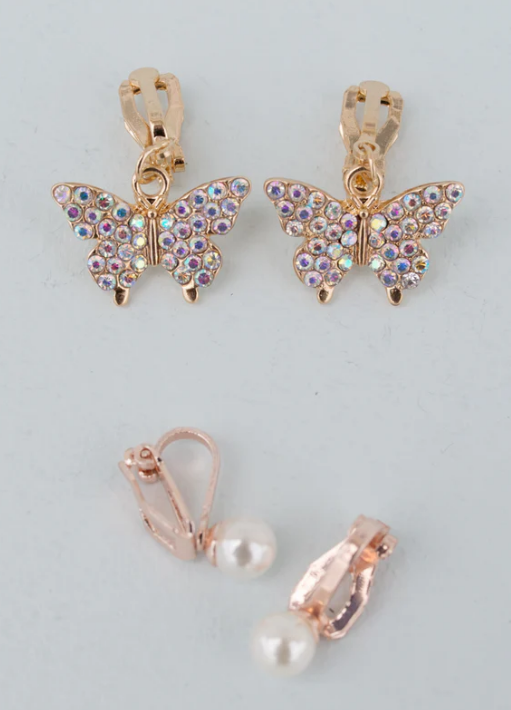 Butterfly Clip Earrings