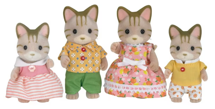 Sandy/Striped Cat Family