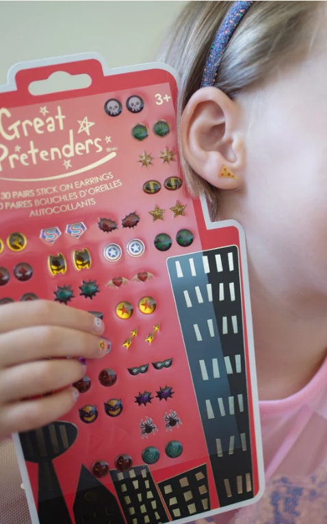 Superhero Sticker Earrings