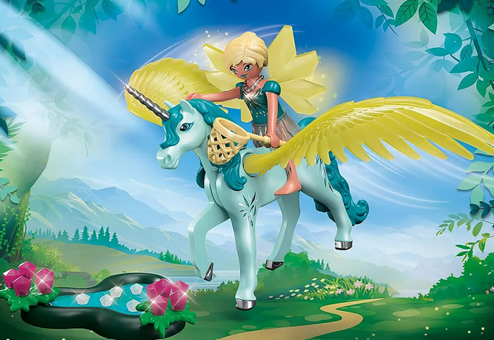 Crystal Fairy with Unicorn