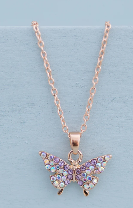 Butterfly Gem Necklace