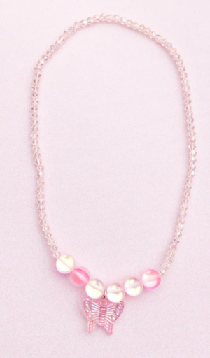 Holo Pink Crystal Necklace