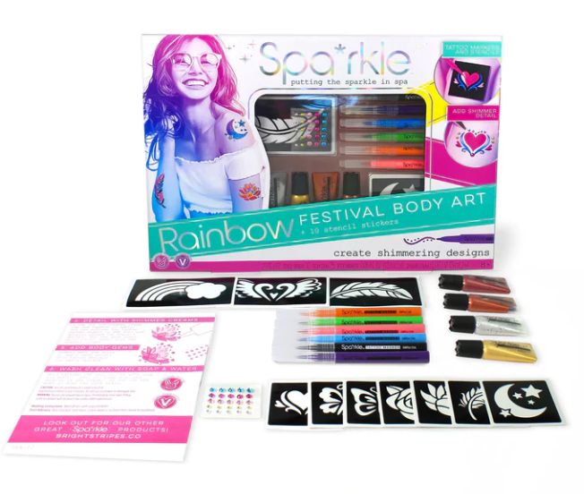 Rainbow Festival Body Art