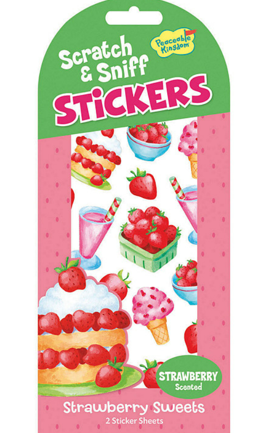 Strawberry Sweets Scratch & Sniff Stickers