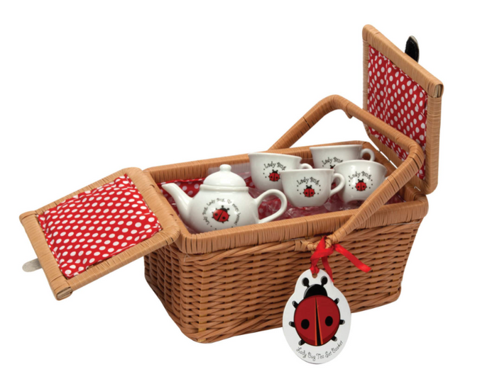 Ladybug Teaset Basket