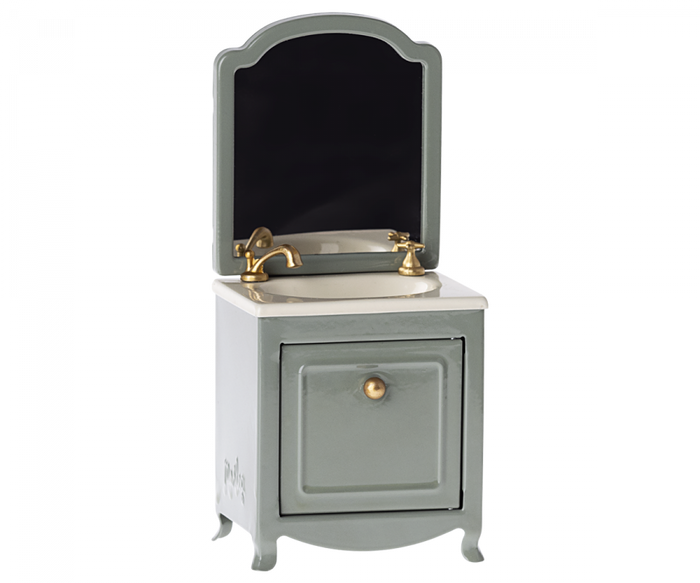 Sink dresser w. mirror, Mouse - Dark mint