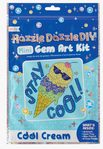 Razzle Dazzle Mini Gem a=Art Kit Cool Cream