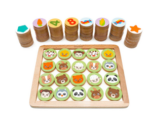 Wooden Memory Matching Game