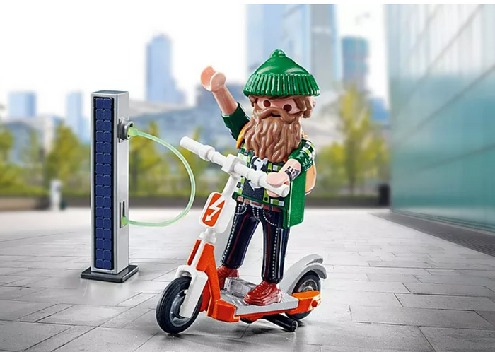 Playmobil Man with E-Scooter