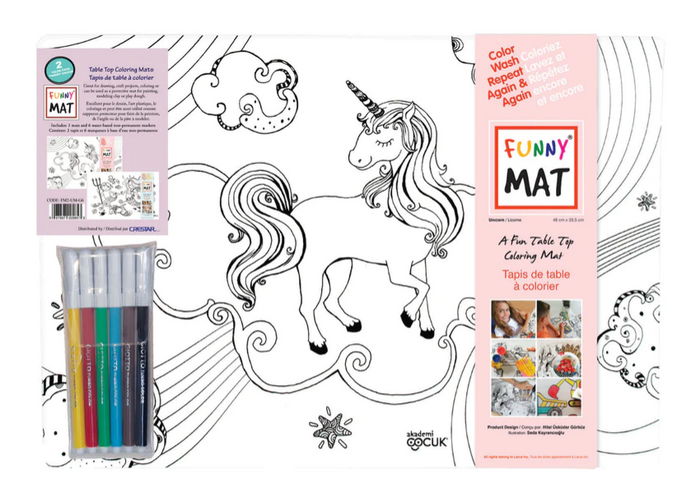Unicorn and Mermaid Funny Mat Set